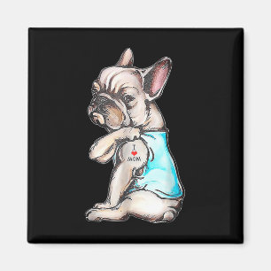 Bulldog Tattoo I Liebe Mama Funny Dog Mütter Magnet