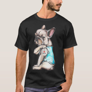 Bulldog Tattoo I Liebe Mama Funny Dog Mütter T-Shirt