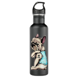 Bulldog Tattoos I Liebe Vater Sitzende Gift Fett Edelstahlflasche