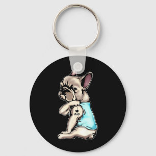 Bulldog Tattoos I Liebe Vater Sitzende Gift Fett Schlüsselanhänger