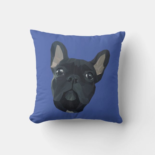 Bulldog-Tier Kissen (Vorderseite)
