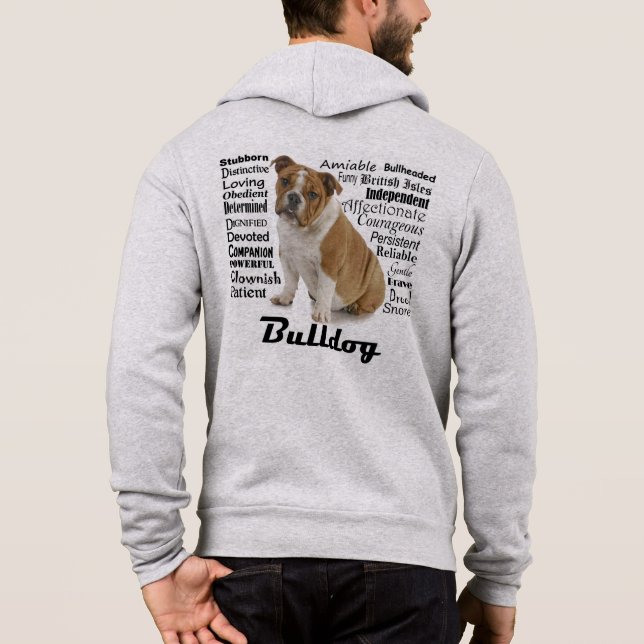 Bulldog Traits Hoodie (Rückseite)