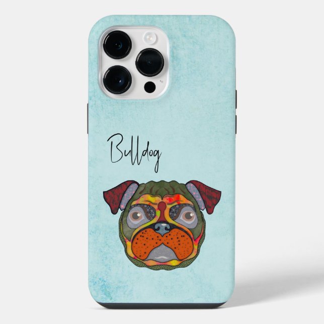 Bulldog-Ugly-Face-Case-Mate-iPhone iPhone Hülle (Rückseite)