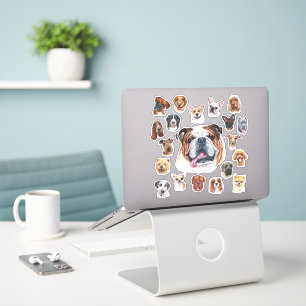 Bulldog und Freunde Aufkleber