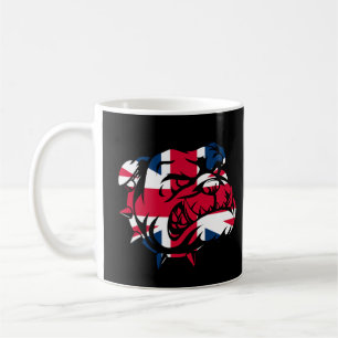 Bulldog Union Jack Flag Kaffeetasse