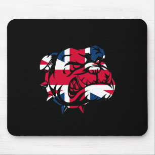 Bulldog Union Jack Flag Mousepad
