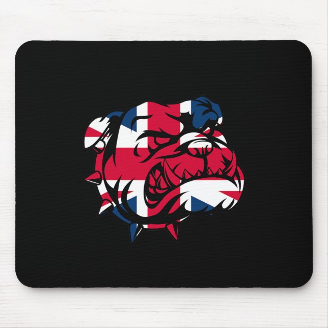 Bulldog Union Jack Flag Mousepad (Vorne)