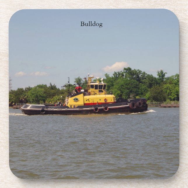Bulldog-Untersetzer Getränkeuntersetzer (Vorderseite)