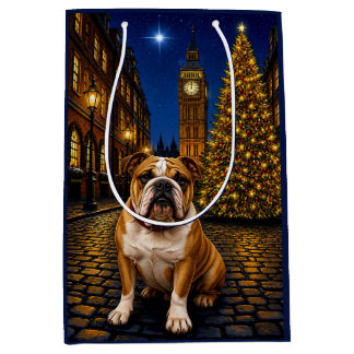 Bulldog Urlaub Mittlere Geschenktüte