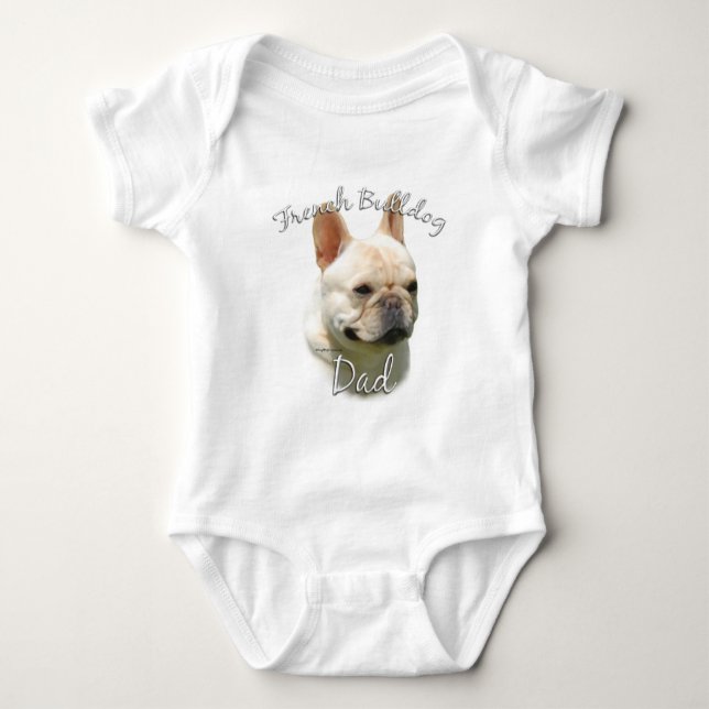 Bulldog-Vater 2 Baby Strampler (Vorderseite)