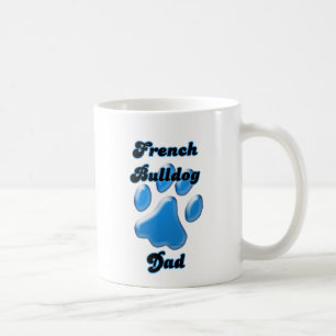 Bulldog Vater Blue Pawprint Tasse