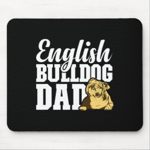Bulldog Vater Dog Lover Fun English Bulldog Besitz Mousepad