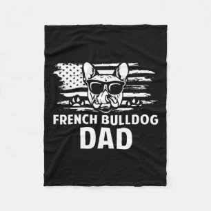 Bulldog Vater Frenchie Lover Gift Dog Owner Fleecedecke