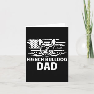 Bulldog Vater Frenchie Lover Gift Dog Owner Karte