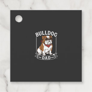 Bulldog-Vater-Hund-Sonnenbrille-Bandana Geschenkanhänger