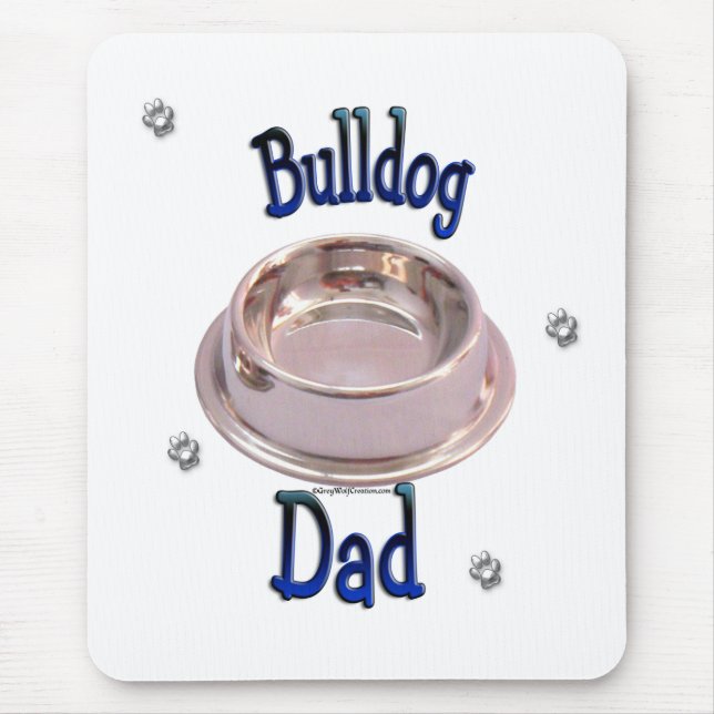Bulldog-Vater Mousepad (Vorne)