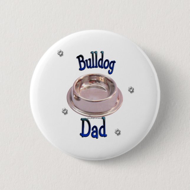Bulldog-Vater - Schaltfläche Button (Vorderseite)