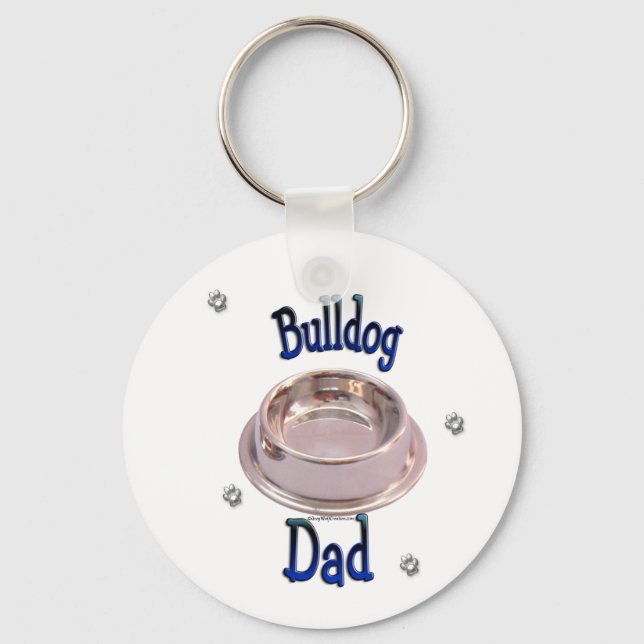 Bulldog Vater Schlüsselanhänger (Vorderseite)