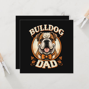 Bulldog-Vater – Süßer Vintage-Bulldogge zum Vatert