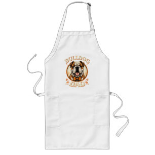 Bulldog-Vater – Süßer Vintage-Bulldogge zum Vatert Lange Schürze