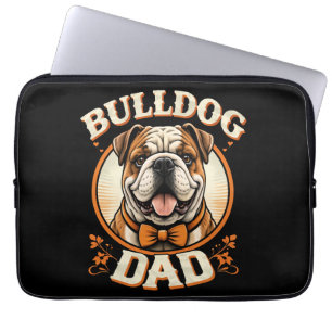 Bulldog-Vater – Süßer Vintage-Bulldogge zum Vatert Laptopschutzhülle