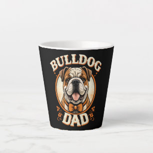 Bulldog-Vater – süßer vintage Bulldogge zum Vatert Milchtasse