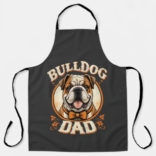 Bulldog-Vater – süßer vintage Bulldogge zum Vatert Schürze