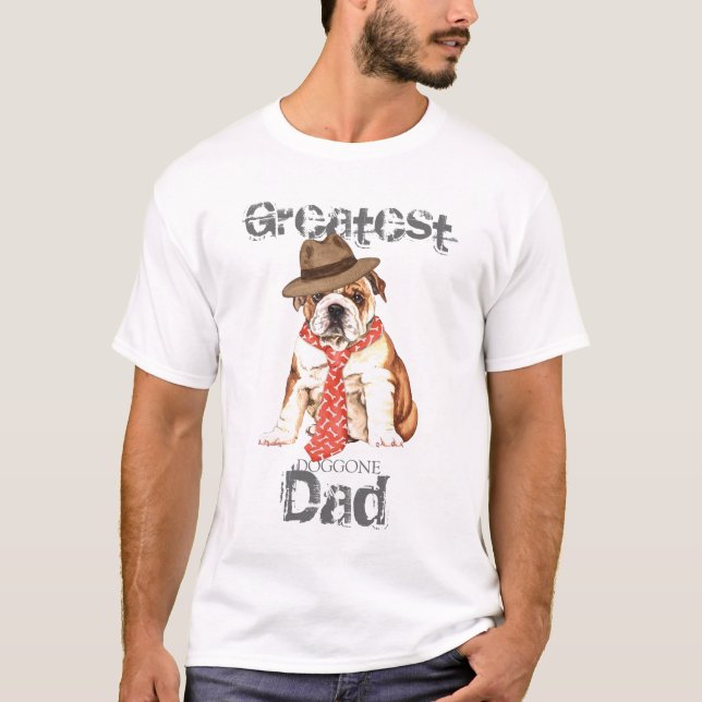Bulldog Vater T-Shirt (Vorderseite)
