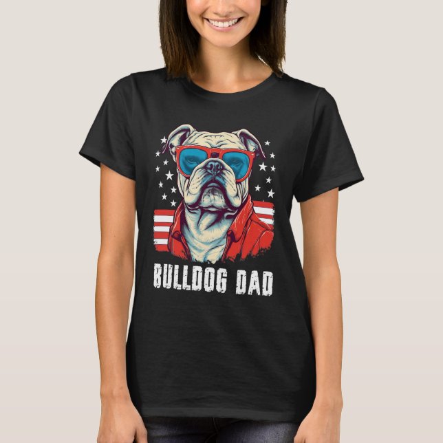 Bulldog-Vater T-Shirt (Vorderseite)