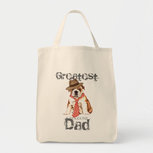 Bulldog-Vater Tragetasche (Vorne)