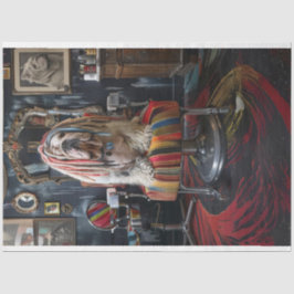 Bulldog Vibranly Dread Locks Decoupage Seidenpapier