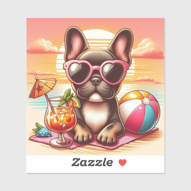 Bulldog Vinyl Sticker (Blatt)