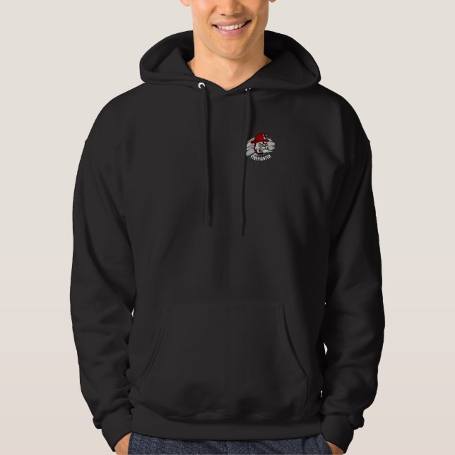 Bulldog Volunteer Firefighter Fireman Do It For Fr Hoodie (Vorderseite)