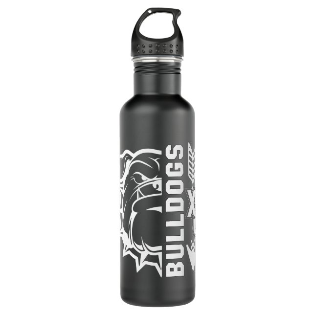 Bulldog Wasserflasche 24oz !!! Edelstahlflasche (Vorderseite)