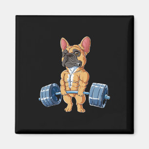 Bulldog Weightlift Fauna Deadlift Fitness Gym Fu Magnet