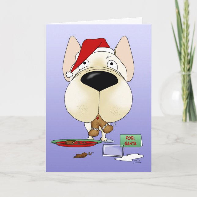 Bulldog Weihnachten (Vorderseite)