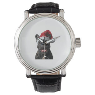Bulldog Weihnachten Armbanduhr