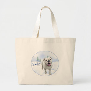 Bulldog Weihnachten Bag Jumbo Stoffbeutel