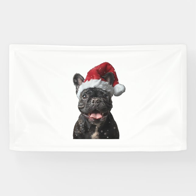 Bulldog Weihnachten Banner (Horizontal)