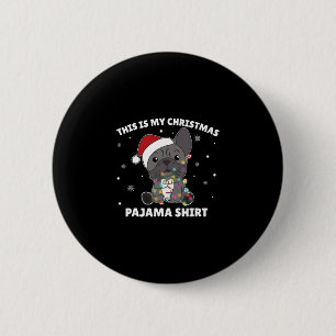 Bulldog Weihnachten Das ist mein Weihnachtsjama Button