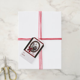 Bulldog Weihnachten Geschenkanhänger