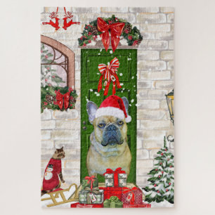 Bulldog Weihnachten Puzzle