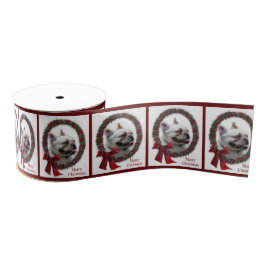 Bulldog Weihnachten Ripsband