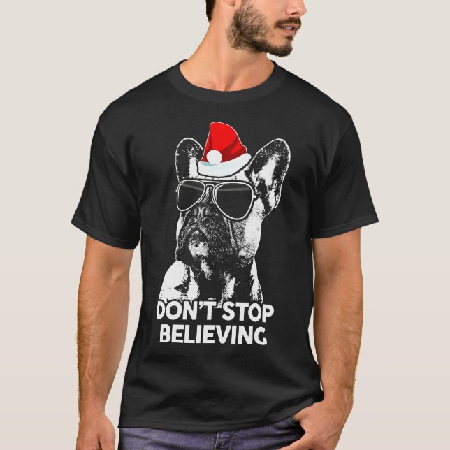 Bulldog Weihnachten T-Shirt (Vorderseite)
