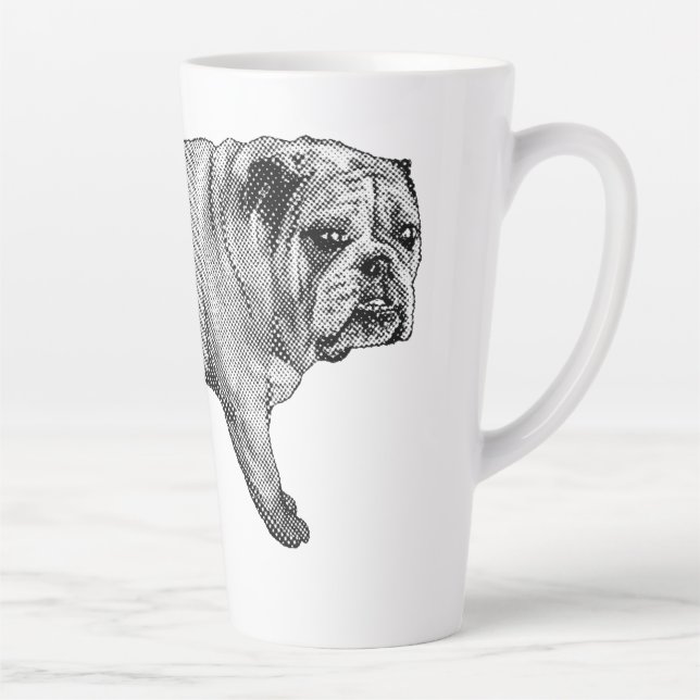 Bulldog-Weihnachten-Tasse Milchtasse (Rechts)