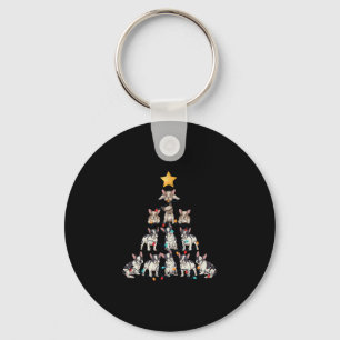 Bulldog Weihnachtsbaum Frenchie Dog Xmas Pjs Pajam Schlüsselanhänger