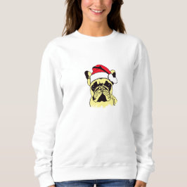 Bulldog-Weihnachtsfest-Cartoon Sweatshirt