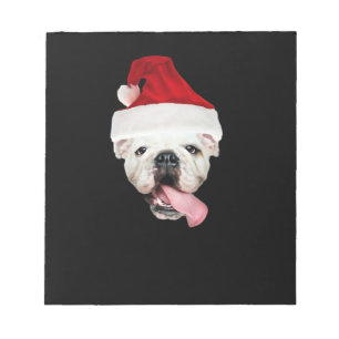 Bulldog-Weihnachtsmann Essential T-Shirt Notizblock