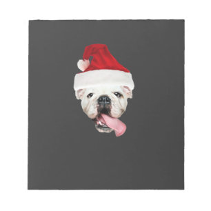 Bulldog-Weihnachtsmann Essential T-Shirt Notizblock