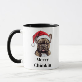 Bulldog-Weihnachtsmannmütze Tasse
